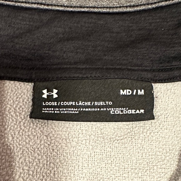Under Armour Charcoal Quarter-Zip Pullover VGUC - Picture 2 of 9